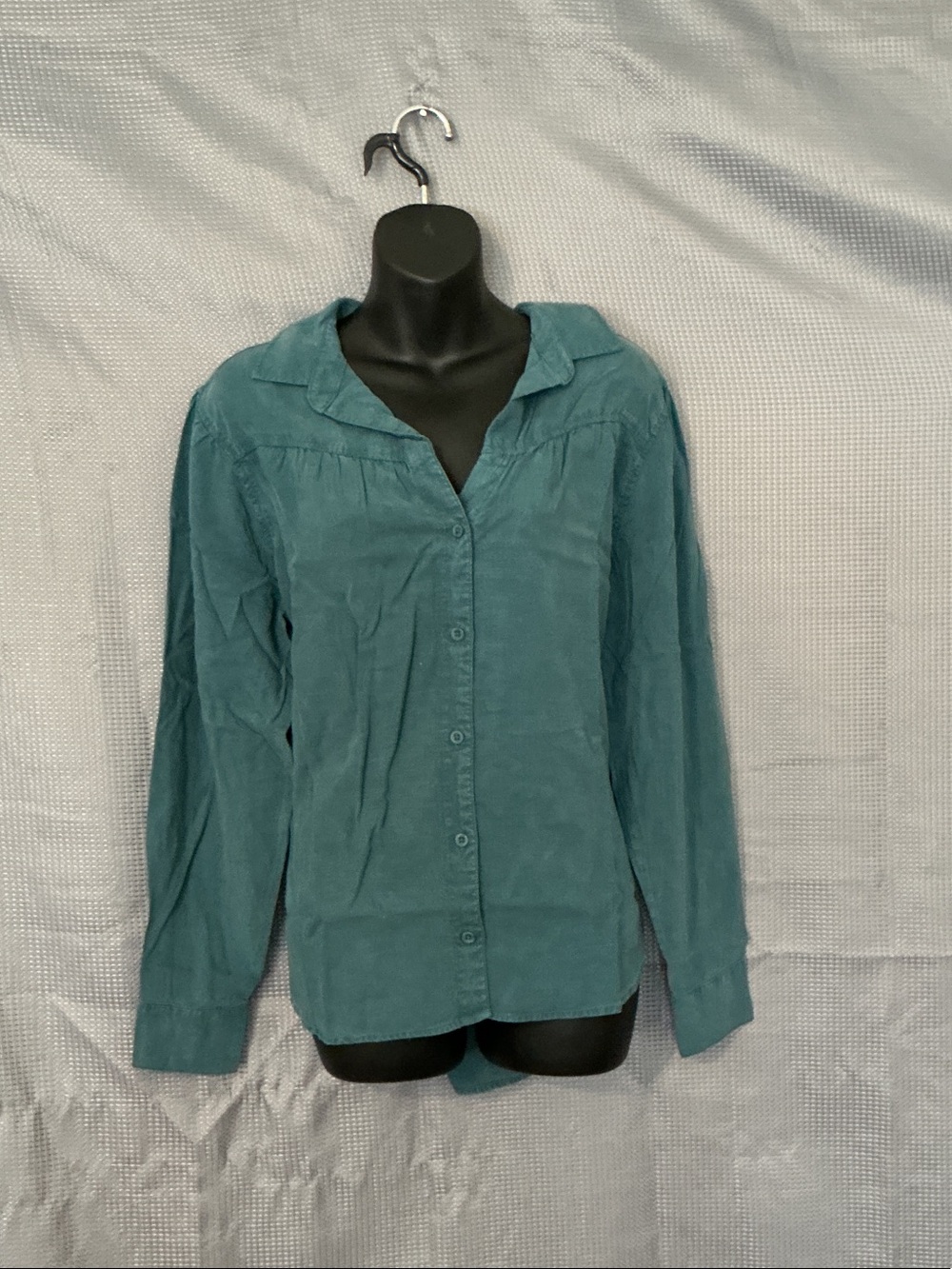 cloth & stone Teal-Green Relaxed Button-Front Shirt